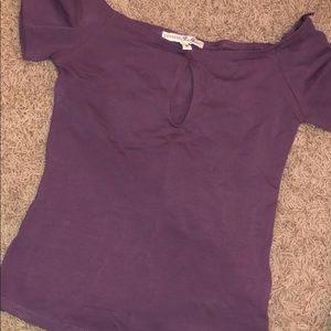 express one eleven keyhole cutout top